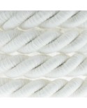 XL electrical cord, electrical cable 3x0,75. Raw cotton fabric covering. Diameter 16mm.