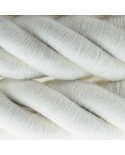 3XL electrical cord, electrical cable 3x0,75. Raw cotton fabric covering. Diameter 30mm.