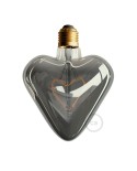 LED Light Bulb - Smoky Grey Heart - 5W 110Lm E27 2000K Dimmable