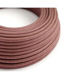 Round Electric Cable covered in Cotton - Marsala RX11