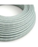 Round Electric Cable covered in Cotton - Blue Haze RX12