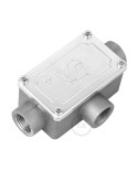 Three-outlet, T-shaped Junction box for Creative-Tube, aluminium case