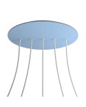 Round XXL Rose-One 5 in-line holes and 4 side holes ceiling rose, 400 mm