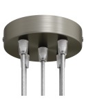 Cylindrical metal 5-hole ceiling rose kit