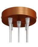 Cylindrical metal 5-hole ceiling rose kit