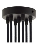 Cylindrical metal 7-hole ceiling rose kit