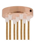 Cylindrical metal 7-hole ceiling rose kit