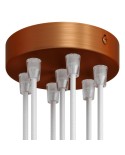 Cylindrical metal 7-hole ceiling rose kit