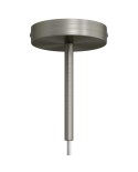 Cylindrical metal ceiling rose kit with 15 cm cable clamp