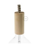 Wooden E27 lamp holder kit for XL cord