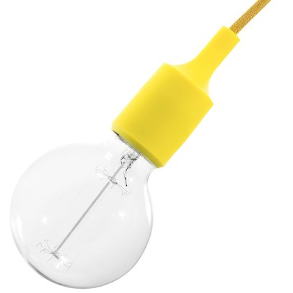 Silicone E27 lamp holder kit - Yellow