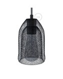 Naked light bulb cage metal lampshade Ghostbell with E27 lamp holder