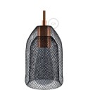 Naked light bulb cage metal lampshade Ghostbell with E27 lamp holder