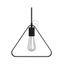 Metal Duedì Apex lampshade with metal lamp holder cover and E27 lamp holder