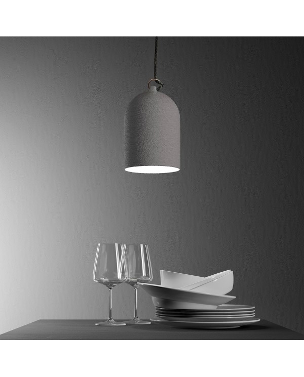 Mini Bell XS ceramic lampshade for suspension - Made in Italy