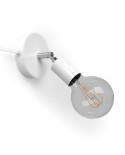 Spostaluce Metal 90°, the adjustable light source with fabric cable and side holes