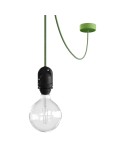 EIVA Outdoor pendant lamp for lampshaed with 5 mt textile cable, decentralizer, silicone ceiling rose and lamp holder IP65