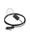 Eiva Snake Elegant, portable outdoor lamp, 5 m textile cable, IP65 waterproof lamp holder and plug