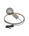 Eiva Snake Elegant, portable outdoor lamp, 5 m textile cable, IP65 waterproof lamp holder and plug