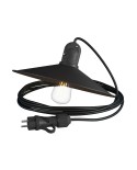 Eiva Snake with Swing shade, portable outdoor lamp, 5 m textile cable, IP65 waterproof lampholder and plug