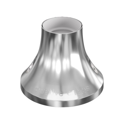 Metallic E27 wall or ceiling lampholder