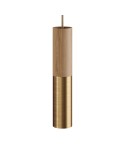 Tub-E14, wood and metal tube for spotlight with E14 double ring lamp holder