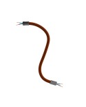 Kit Creative Flex flexible tube covered in Brown RM13 fabric with metal terminals