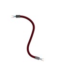 Kit Creative Flex flexible tube covered in Burgundy RM19 fabric with metal terminals