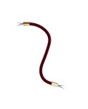 Kit Creative Flex flexible tube covered in Burgundy RM19 fabric with metal terminals