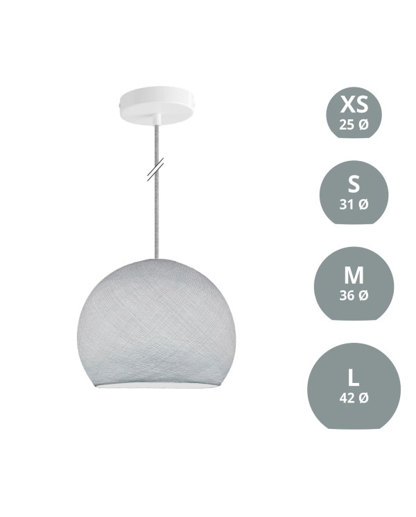 Suspension Lamp with Dome Lampshade