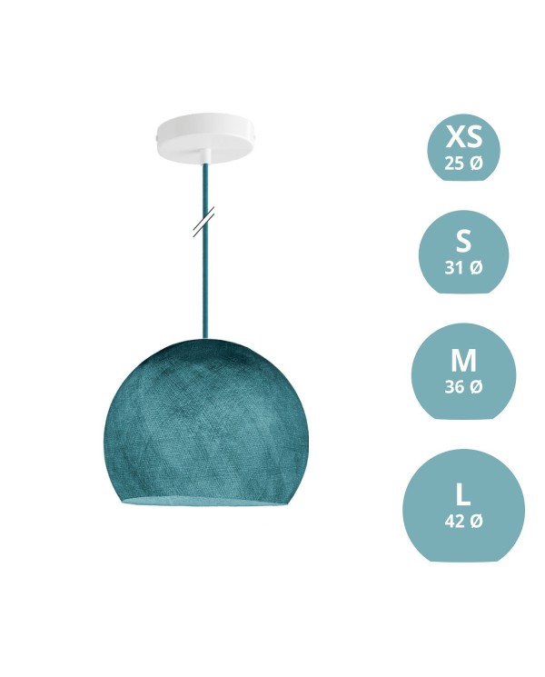 Suspension Lamp with Dome Lampshade