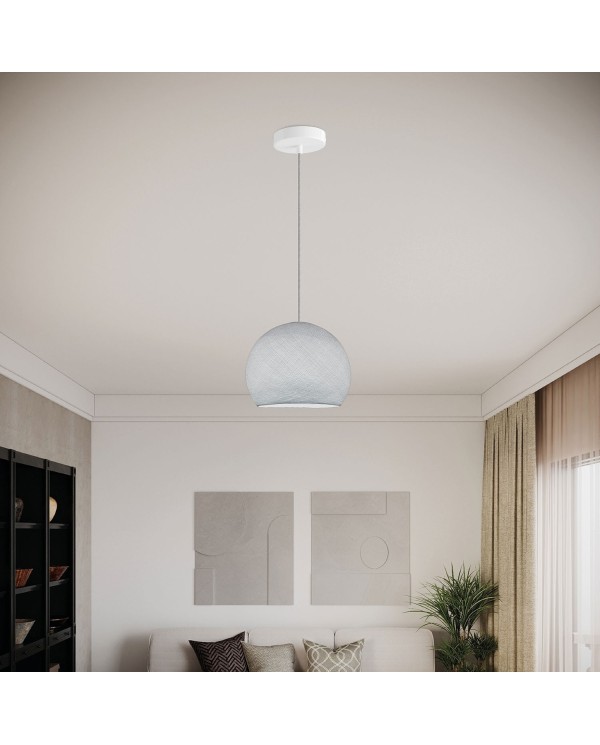 Suspension Lamp with Dome Lampshade