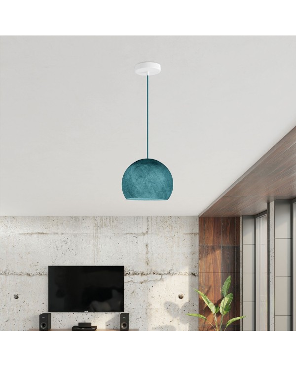 Suspension Lamp with Dome Lampshade