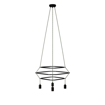 4-fall 3 Cage Rodi Lamp - Black