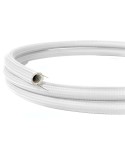 Creative-Tube flexible conduit, Rayon White RM01 fabric covering, diameter 20 mm