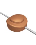 Inline single-pole foot switch Creative Switch satin copper