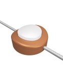 Inline single-pole foot switch Creative Switch satin copper