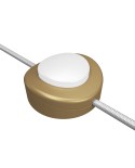 Inline single-pole foot switch Creative Switch satin bronze