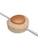 Inline single-pole foot switch Creative Switch beechwood colour