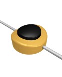 Inline single-pole foot switch Creative Switch yellow mustard