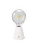 Portable and rechargeable Cabless01 LED lamp with G125 Globe light bulb