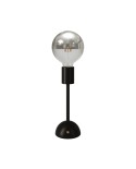 Portable and rechargeable Cabless02 Lamp with Silver Half Sphere light bulb