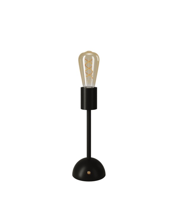 Portable and rechargeable Cabless02 Lamp with golden Edison light bulb