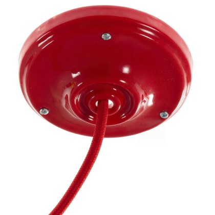 Porcelain ceiling rose kit - Red