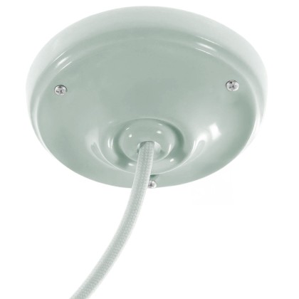 Porcelain ceiling rose kit - Sage green