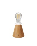 Portable and rechargeable Cabless11 lamp with Drop light bulb suitable with lampshade