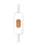 Inline single-pole switch Creative Switch White with earth terminal