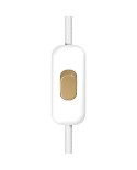 Inline single-pole switch Creative Switch White with earth terminal