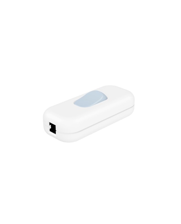 Inline single-pole switch Creative Switch White with earth terminal