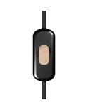 Inline single-pole switch Creative Switch Black with earth terminal